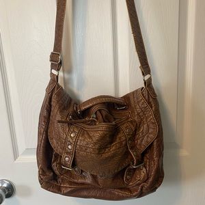 Brown leather bag